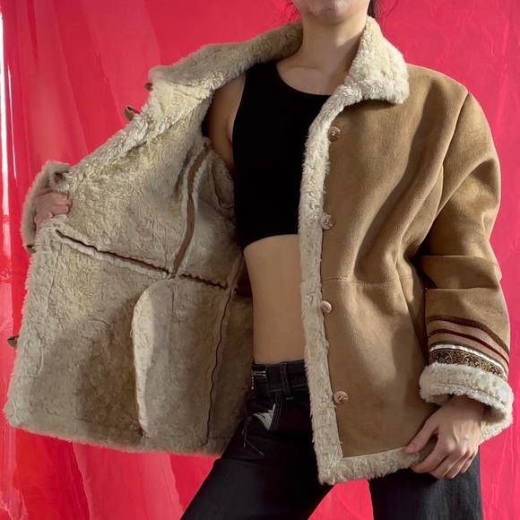 Coldwater Creek Vintage Y2k Boho Embroidered Ribbon Vegan Jacket - Picture 11 of 12